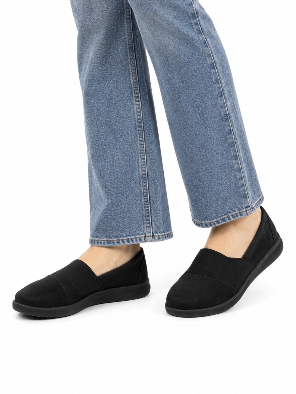Size 8 Clarks Sillian‎ Bella Women’s Black Cloudsteppers Slip On Shoes